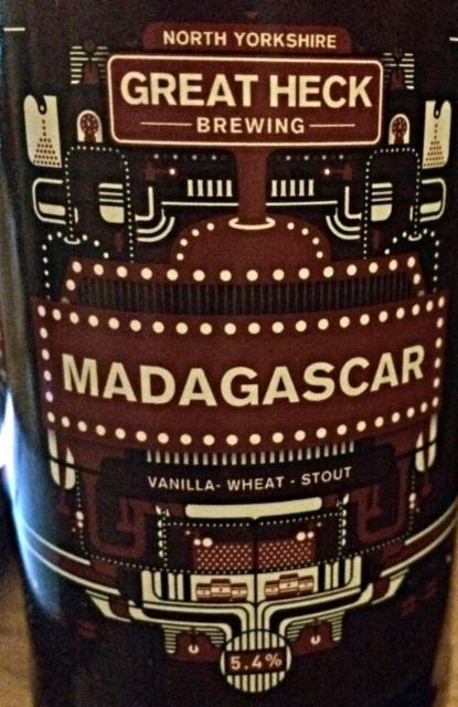 Madagascar 5.4%, Great Heck Brewery, England