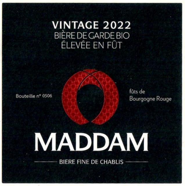 Maddam Vintage 2022 Bourgogne Rouge, Maddam - Bière Fine De Chablis