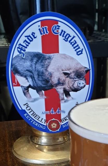 Made In England 4.4%, Potbelly Brewery Limited, England