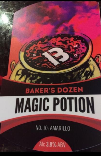 Magic Potion No. 10: Amarillo 3.8%, Baker's Dozen Brewing Co, England