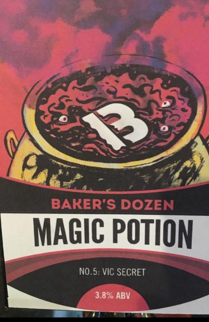 Magic Potion No. 5: Vic Secret 3.8%, Baker's Dozen Brewing Co, England