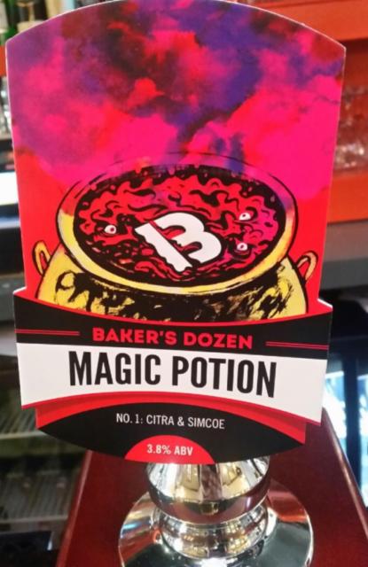 Magic Potion No1 : Citra & Simcoe 3.8%, Baker's Dozen Brewing Co, England