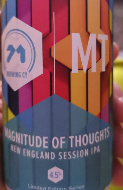 Magnitude Of Thoughts 4.5%, 71 Brewing, Scotland