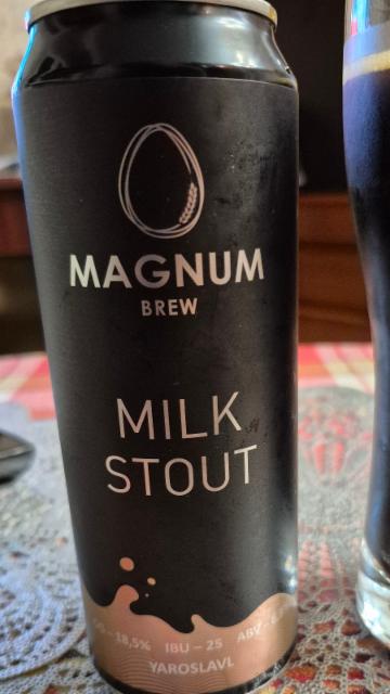 Magnum milk stout - 1 6.3%, Magnum Brew, Russia