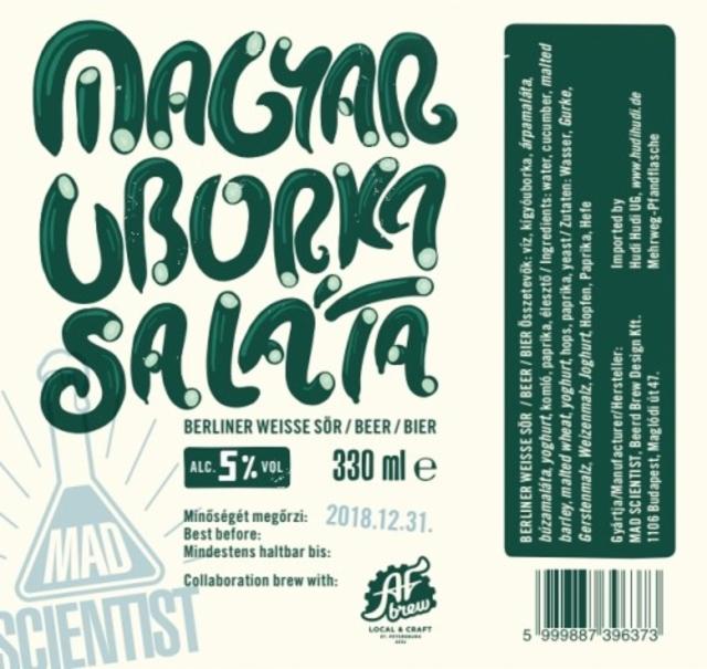 Magyar Uborka Saláta 3.5%, Mad Scientist, Hungary