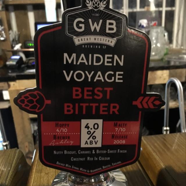 Maiden Voyage 4.0%, Hop Union Brewery, England