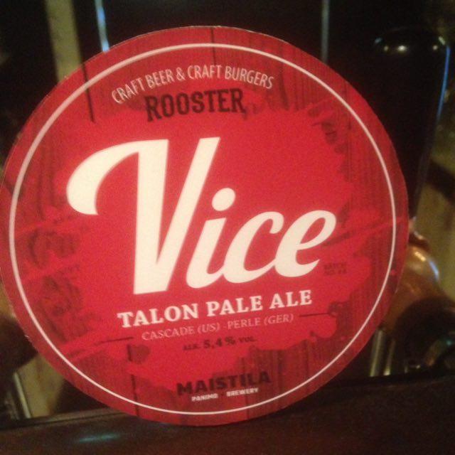 Rooster's Vice Talon Pale Ale 5.4%, Maistila, Finland