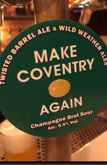 Make Coventry Grape Again 5.4%, Twisted Barrel Ale Limited, England