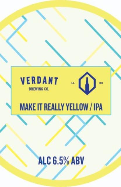 Make It Really Yellow 6.5%, Verdant Brewing Co., England