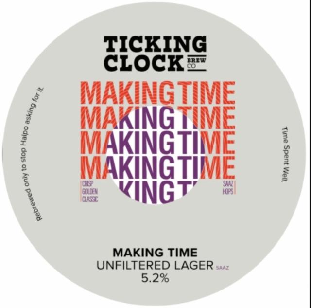 Making Time 5.2%, Ticking clock brewing company, United Kingdom