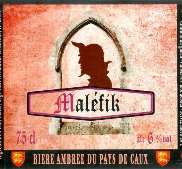 Maléfik 6.0%, Brasserie Cauchoise [Closed], France