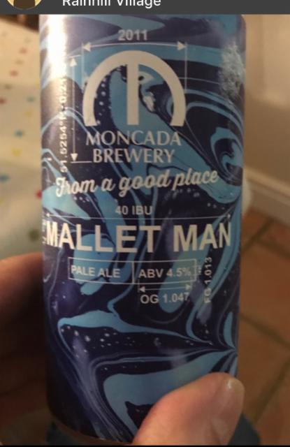 Mallet Man - Blueprint No. 14 4.5%, Moncada Brewery, England