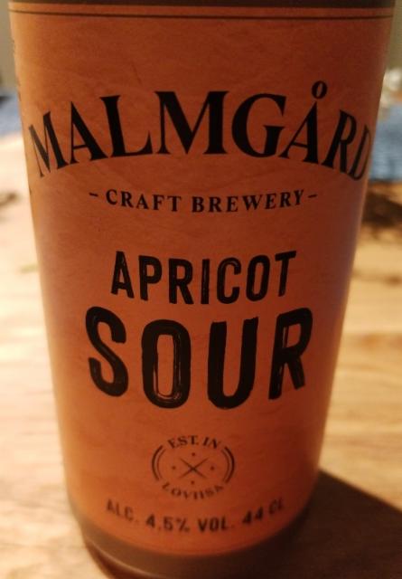 malmgård apricot sour 4.5%, Malmgårdin Panimo, Finland