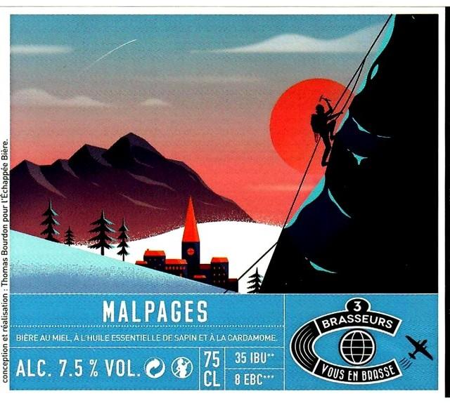 Malpages 7.5%, Les 3 Brasseurs / The 3 Brewers Lille, France