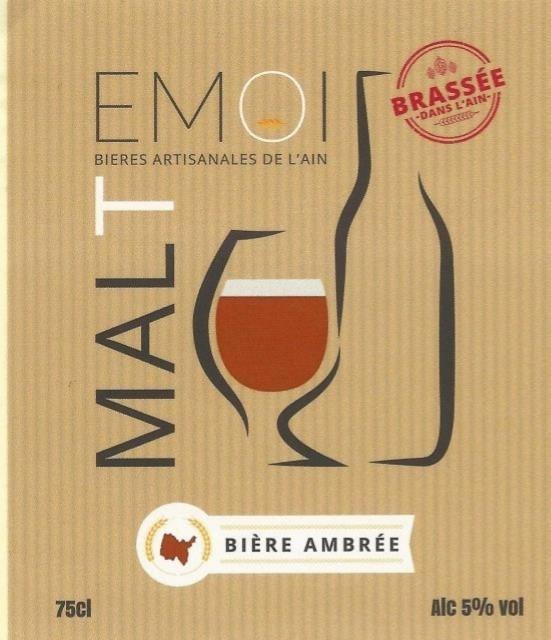 Malt Emoi Ambrée 5.0%, Brasserie Malt Emoi [Closed], France