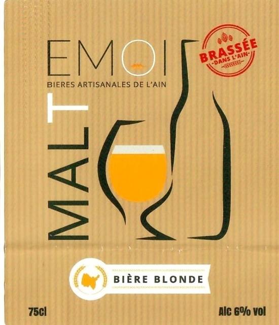 Malt Emoi Blonde 6.0%, Brasserie Malt Emoi [Closed], France