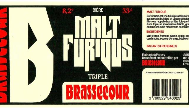 Malt Furious 8.5%, Brasse Cour - Brasserie SBC, France
