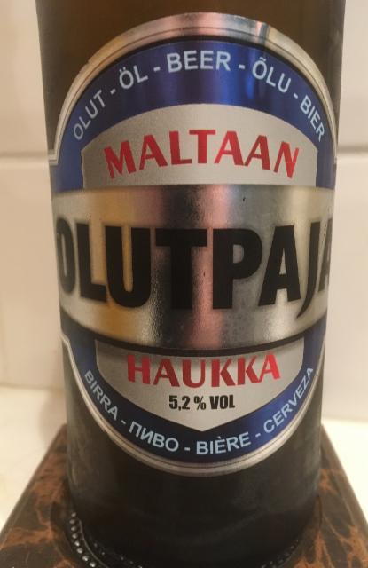 Maltaan Haukka 5.2 %, Olutpaja, Finland