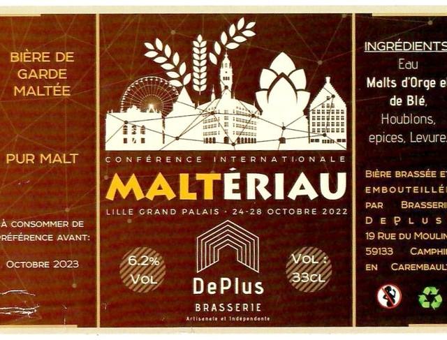 Maltériaux 6.2%, Brasserie DePlus, France