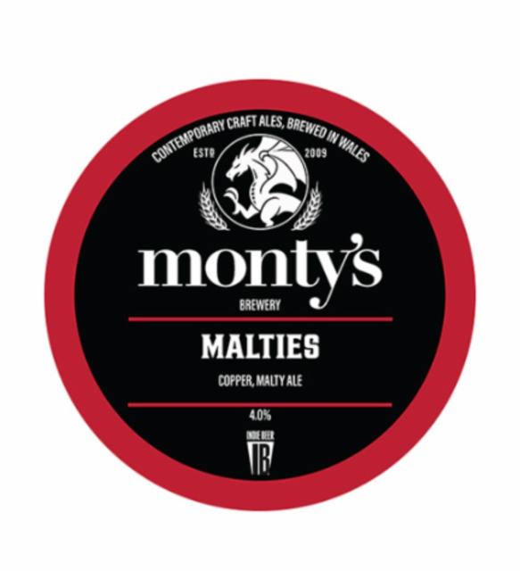 malties 4.0%, Monty's Brewery, Wales