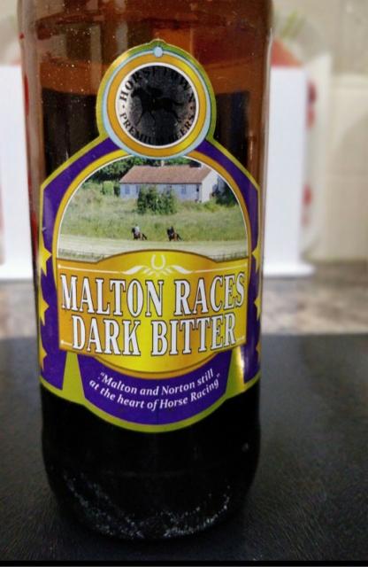 Malton Races Dark Bitter 4.4%, Horsetown Premium Beers, England