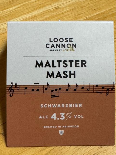 Maltster Mash 4.3%, Loose Cannon Brewery, England