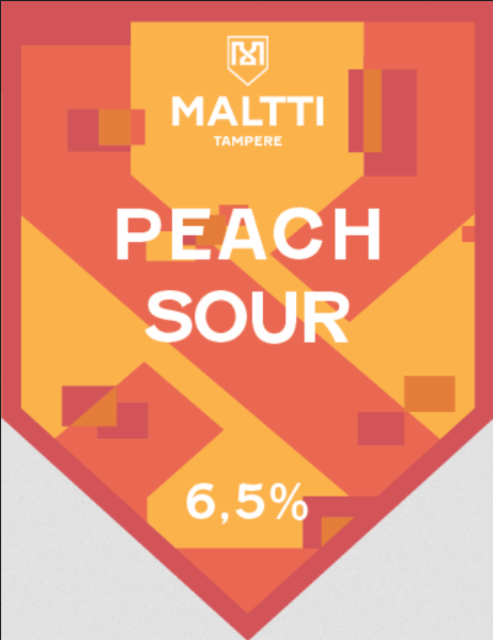 Peach Sour 6.5%, Maltti Tampere (Hartwall), Finland