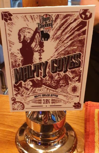 Malty Coves 3.8%, Bang The Elephant Brewing co, England