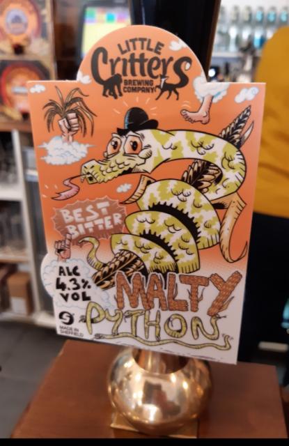 Malty Python 4.3%, Little Critters Brewery, England