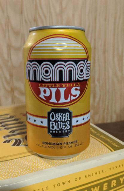 Mama's Little Yella Pils (2020) 4.7%, Oskar Blues Brewery, United States