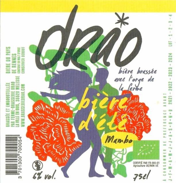 Mambo 6.0%, Ferme Brasserie Drao, France