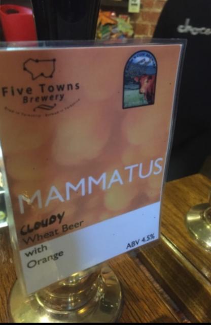 Mammatus 4.5%, Five Towns Brewery, England