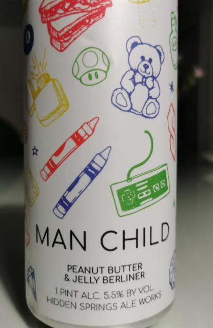 Man Child 5.5%, Hidden Springs Ale Works, United States