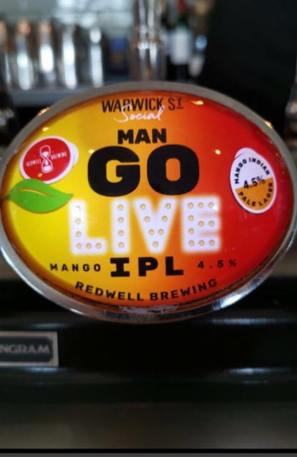 Man Go Live 4.5%, Redwell Brewing, England
