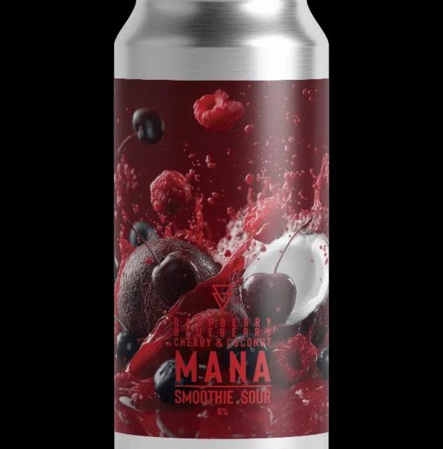 Mana - raspberry, blueberry, cherry & coconut smoothie sour 6.0%, Azvex Brewing Company, England