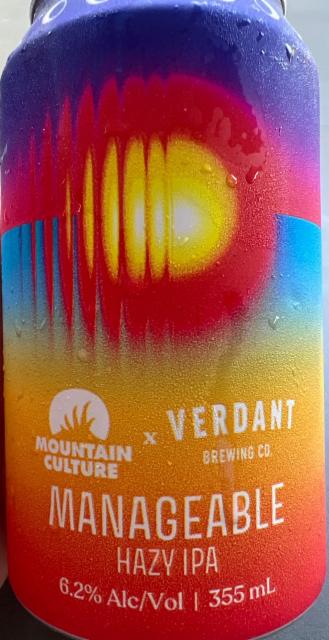 Manageable 6.2%, Mountain Culture Beer Co., Australia