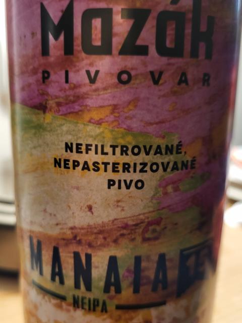 manaia 6.0%, Pivovar Mazák, Czech Republic
