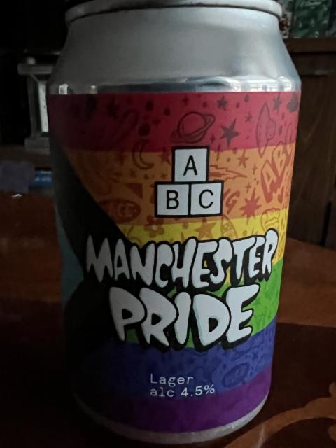 Manchester Pride 4.5%, Alphabet Brewing Co., England