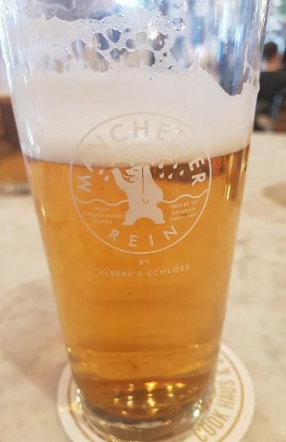 manchester rein pilsner 4.5%, Manchester Union, England
