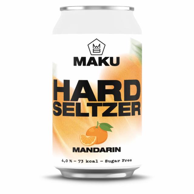 Mandarin Hard Seltzer 4.0%, Maku Brewing, Finland