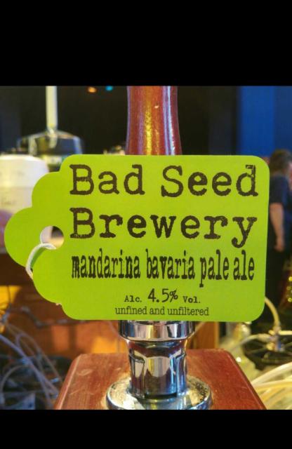 Mandarina Bavaria Pale Ale 4.5%, Bad Seed Brewery, England