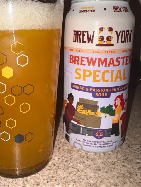 Mango & Passion fruit lassi sour, Brew York