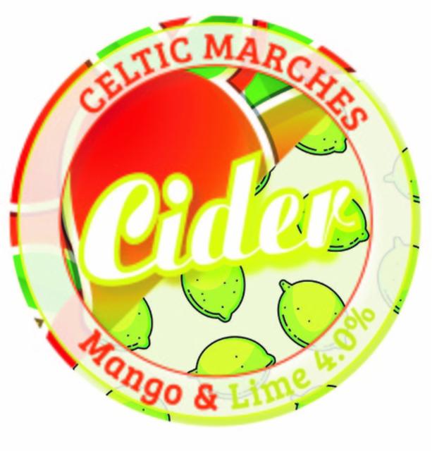 Mango And Lime Cider 4.0%, Celtic Marches Beverages, England