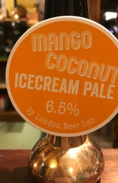 Mango Coconut Ice Cream Pale 6.5%, London Beer Lab, England