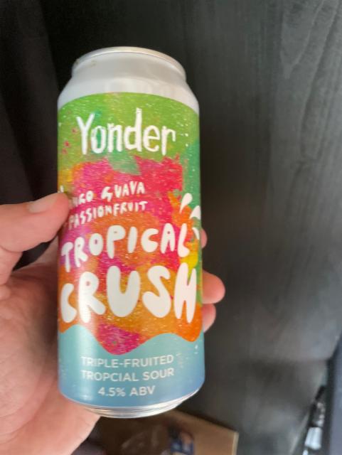 Mango guava and passion fruit tropical crush 4.5%, Yonder Brewing, England