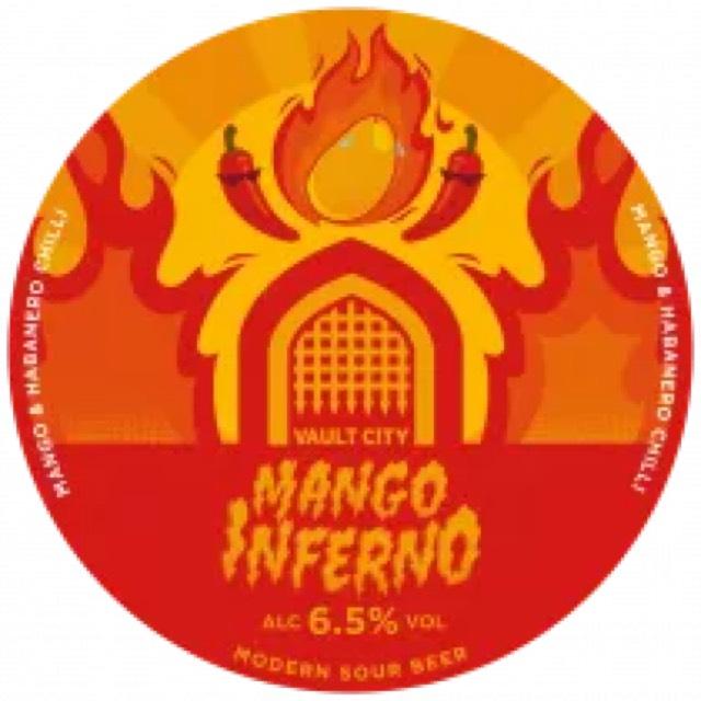 Mango inferno Mango Habanero sour 6.5%, Vault City Brewing, Scotland