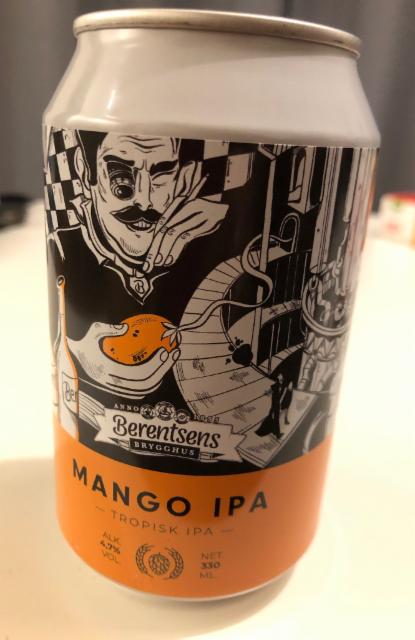 Mango Ipa - Tropisk Ipa 4.7%, Berentsens Brygghus, Norway