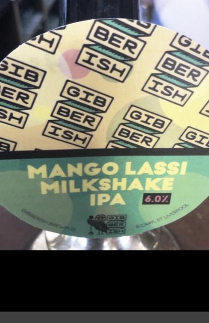 Mango Lassi Milkshake IPA 6.0%, Gibberish, England
