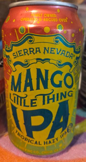 mango little thing IPA 6.0%, Sierra Nevada Brewing Company, United States