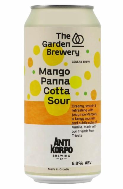 Mango Panna Cotta Sour 6.8%, The Garden Brewery, Croatia